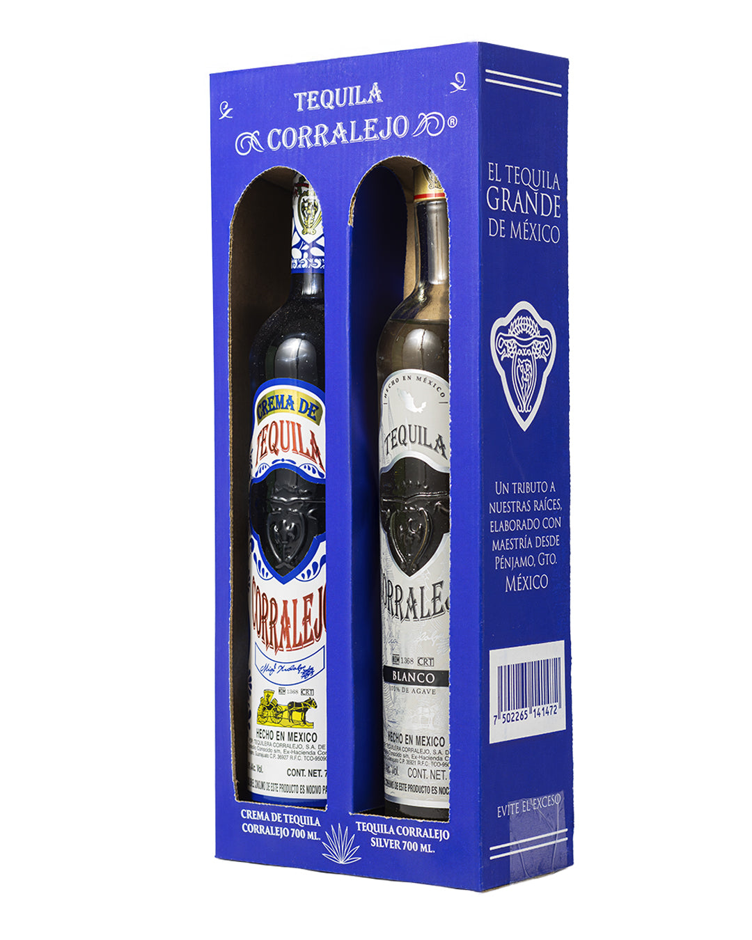 Duo Pack Tequila Corralejo Blanco y Crema de Tequila 700 ml C/U