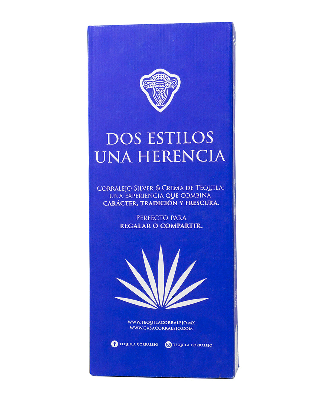 Duo Pack Tequila Corralejo Blanco y Crema de Tequila 700 ml C/U