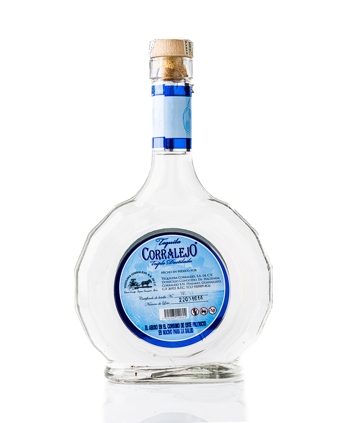 Tequila Corralejo Triple Destilado Blanco 750 ML